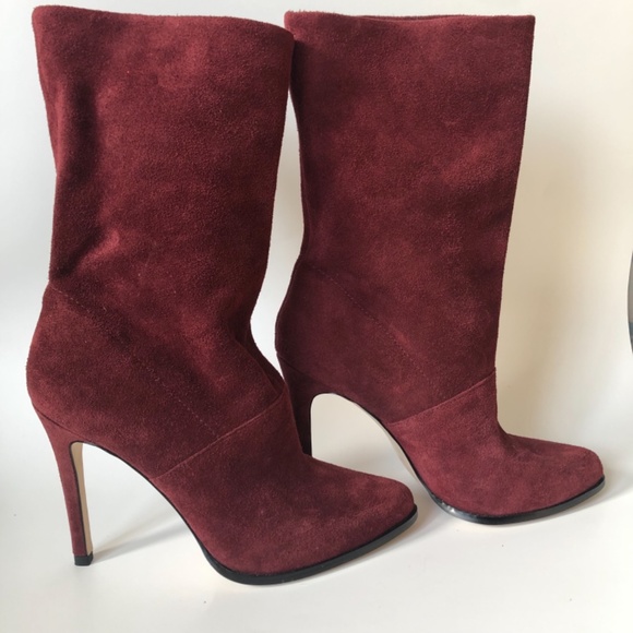 NEW!! BCBGeneration Valor Stiletto Boot, Cognac Suede 7.5 - Picture 2 of 6